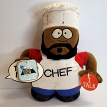 Vtg 1998 South Park CHEF 7.5&quot; Plush Figure Fun 4 All Comedy Central NWT WORKS - £38.91 GBP