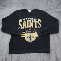 Mitchell &amp; Ness New Orleans Saints Sweater Womens XL Black Lightweight C... - £18.14 GBP