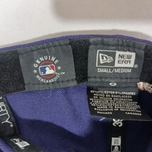 Arizona Diamondbacks World Series 2001 Back Fitted Purple Baseball Cap Size S/M image 3