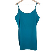 Brandless teal aqua green sleeveless spaghetti strap cami slip dress one... - £11.95 GBP