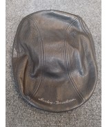 Harley Davidson Newsboy Cap Hat Leather Adult XS Made in USA - £51.26 GBP
