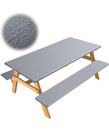 3 Pcs Picnic Table and Bench Fitted Tablecloth Cover for 6 Ft Table 30 X... - $34.35