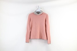 Magaschoni Womens Size XS Long Sleeve Pure Cashmere Knit Turtleneck Sweater Pink - £44.60 GBP