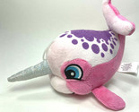 D Rinco Pink Narwhal Plush 9.25 inches long with Loop Sewn in Eyes - £9.03 GBP