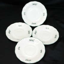 Nikko Happy Holidays Christmas Saucers 6&quot; Lot of 4 - £13.91 GBP