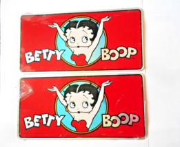 2 Betty Boop Metal 6&quot; x 12&quot; Plates - £15.63 GBP