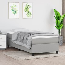 Bed Frame without Mattress Light Gray Twin Fabric (US Only) - $3,892.90 MXN