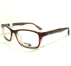 Traditions Eyeglasses Frames T14 COL 10 Clear Brown Cheetah Print 54-16-145 - £37.19 GBP