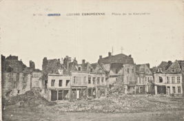 Arras France~Place Vacquerie~British Soldier To Pembroke England 1917 Postcard - £7.89 GBP