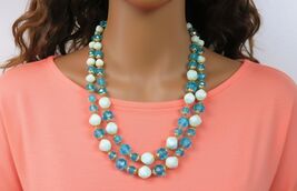 Turquoise Multi-Strand Vintage Necklace - $28.99