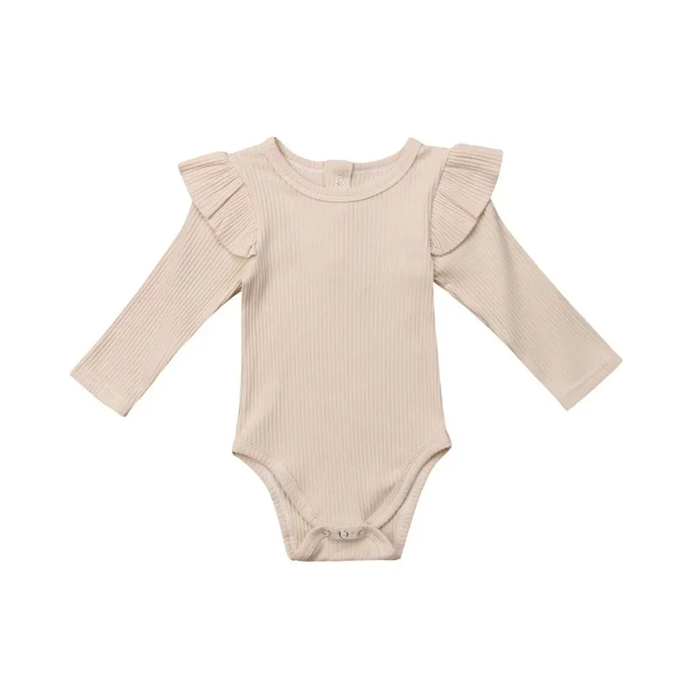 Baby Girl Rompers Autumn  Newborn Baby Clothes For 0-2Y Girls Boys Long Sleeve J - £29.67 GBP