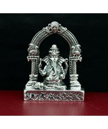 925 pure silver God Ganesha statue, figurine, puja article home temple a... - $133.12 CAD