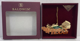 Baldwin Ornament, American Sports Series: Univ. of Texas 2D Stadium (in Color) - £19.65 GBP