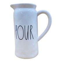 RAE DUNN “Pour” Pitcher Ivory Ceramic Farmhouse Artisan Collection Magen... - $22.27