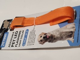 Petdom LED Dog Collar Blinking Night Flashing Light Up Glow Pets Safety Size Lar - £6.93 GBP