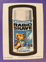 Topps Wacky Packages Rabid Shave Puzzle Back 1979 3rd Series 23 Of 66 - $17.81