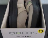 OOFOS OOmg Low Men&#39;s 13 Slip on Shoes Black Gray Workout Recovery Comfor... - $72.46