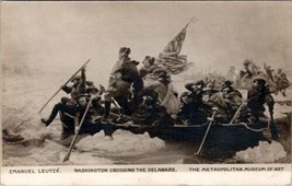 Washington Crossing Delaware by Emanuel Leutze Photo of Painting Postcard Z15 - £9.73 GBP