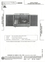 Sams Photofact - Set 895 - Folder 7 - Jul 1967 - Philco Models Q1562BR/63BR/64BR - £17.18 GBP
