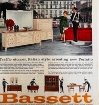 1963 Bassett Furniture Advertisement Perlatto Italian Style Vintage Home... - $29.99