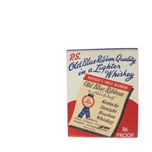 Vintage Matchbook Old Blue Ribbon Bourbon Kentucky Whisky Advertising - €11,86 EUR