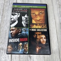 American Gangster/The Hurricane/Inside Man/The Bone Collector DVD Denzel W - £4.55 GBP