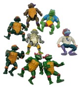 VINTAGE 1989 Lot of 8 Teenage Mutant Ninja Turtles (TMNT) Action Figures - £29.79 GBP