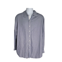 Synrgy Button Up Collared Shirt ~ Sz XL ~ Blue &amp; White ~ Long Sleeve - £14.85 GBP