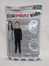 NEW Kids Heat 32° Base Layer Set (Grey Snowflake, L/S, Leggings) - £14.50 GBP