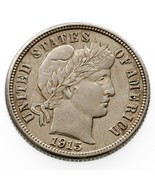 1915 10C Barber Dime About Uncirculated Condition - $1,857.27 MXN