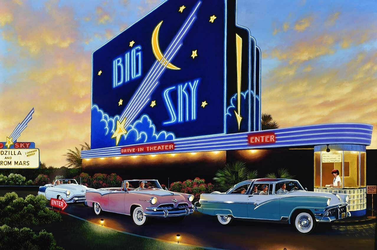 Blue Sky Drive in Classics Sign by Stan Stokes - $29.95