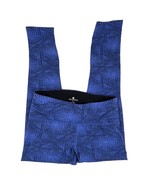 Tuff Athletics Blue Print Leggings Sz. M Workout Gym Yoga Zip Pocket - $332.16 MXN