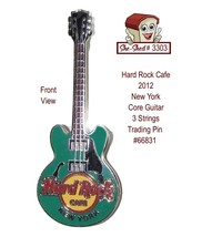 Hard Rock Cafe 2012 New York Core Guitar 3 Strings 66831 Trading Pin - $12.95