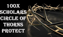 100X 7 Scholars Circle Of Thorns Protection Magick Work Magick Ring Pendant - £75.08 GBP