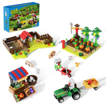 Building Blocks Set for Small Farm World with Details Toy Model Brick Kids Gift - £37.47 GBP