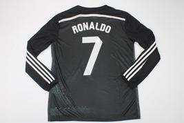 real madrid jersey 2014 2015 shirt cristiano ronaldo champion dragon model black - $85.00