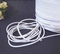 2mm wide - 5 yds - 10 yds White Elastic Thread Round Elastic Cord ET5 - $5.99+