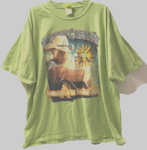 $25 Kenny Chesney Somewhere Sun Tour 2005 C&amp;W Lime Green Concert T-Shirt... - £22.80 GBP