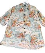 Jimmy Buffett Margaritaville Hawaiian Shirt Camp Beach Lyrics Aloha Mens... - £23.55 GBP