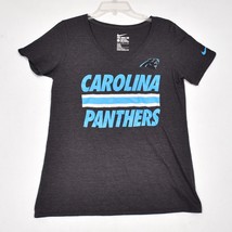 Carolina Panthers T-Shirt The Nike Tee Size Large Women&#39;s V Neck - £10.80 GBP