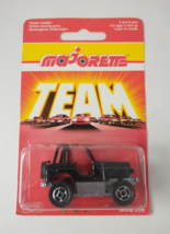 Vintage Majorette Team #290 BLACK JEEP 1/64 Diecast Metal Toy Car NEW! - $9.99