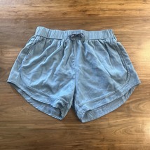 Sarin Mathew’s Blue Casual Polyester Shorts w Pockets &amp; Drawstring Size M - £9.84 GBP