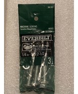 Everbilt Machine Screws 3 PK 1/4&quot; -20 X 2&quot; Round Head Combo *NEW* fff1 - $7.99