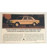 1985 Mercedes Benz Vintage Print Ad  pa27 - £6.04 GBP