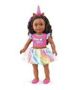 My Life As Poseable Unicorn Trainer 18&quot; Doll, Dark Brunette Hair, Brown ... - $28.04