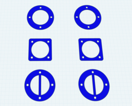 USA MADE,  &quot;6  COMPOSITE GASKETS&quot; FITS 921.153101 SEARS CRAFTSMAN AIR CO... - $147.03 MXN