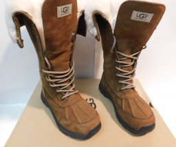 UGG Australia Adirondack III Chestnut Tall Fur Snow Boots Size 5 - £197.73 GBP