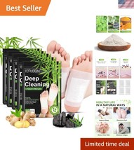Detoxifying Ginger Foot Pads - 50PCS Bamboo Vinegar for Better Sleep - €26,74 EUR