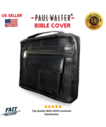 Genuine Leather Religious Bible Book Cover Organizer with Protective Handle - €21,85 EUR