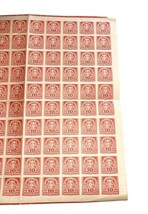 Vintage Germany Stamp Sheet 10 Pfennig Newspaper Full Sheet MNH OG image 4